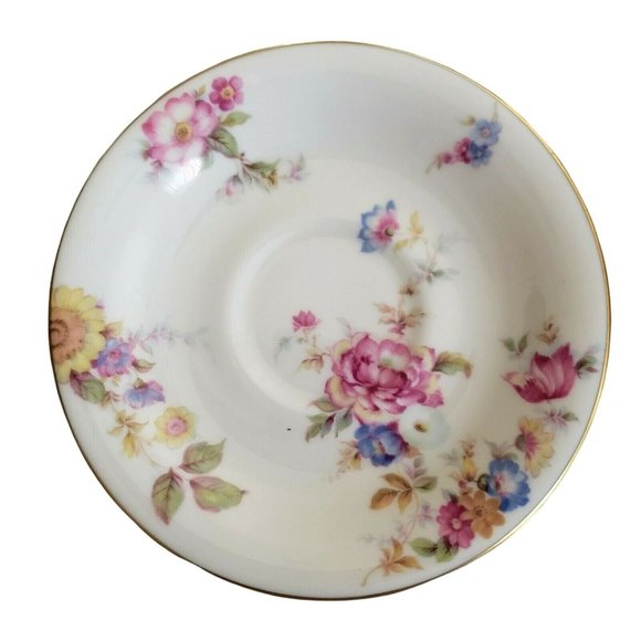 Castleton China USA Sunnybrooke Footed Cup and Saucer Set Vintage 1950s - Picture 4 of 12